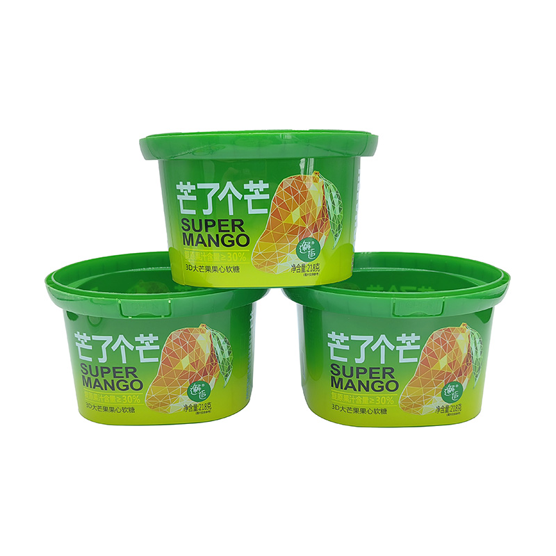 PP IML Plastic Plastic Square Ice Cream Secket