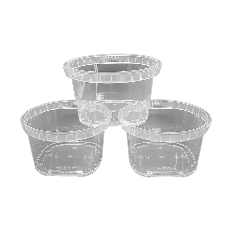 PP IML Plastic Plastic Square Yogurt Bucket