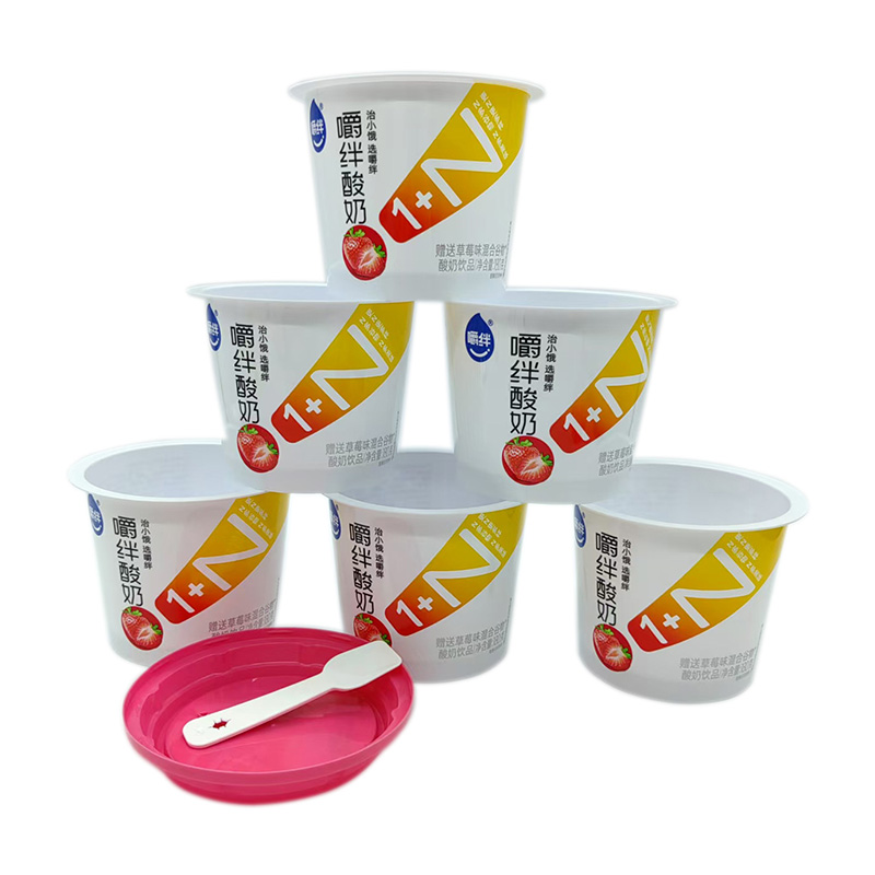 Ciotola di yogurt in plastica pp